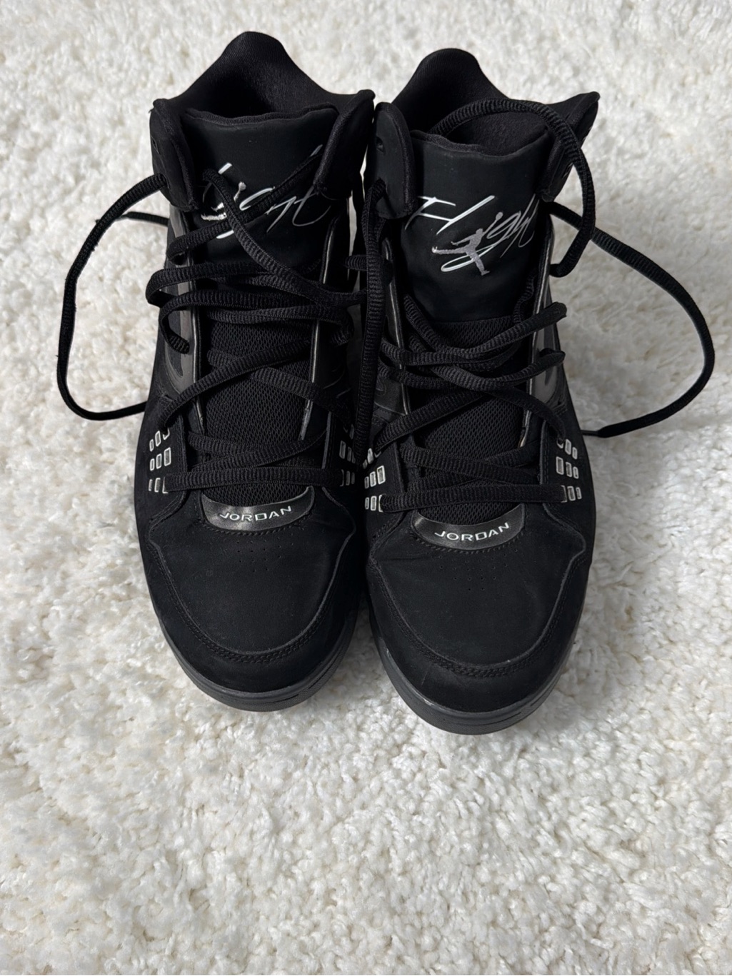 Jordan Black High-Top Basketball Sneakers